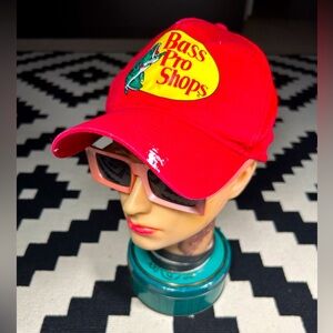 Distressed, BASS PRO SHOPS, trucker hat!!